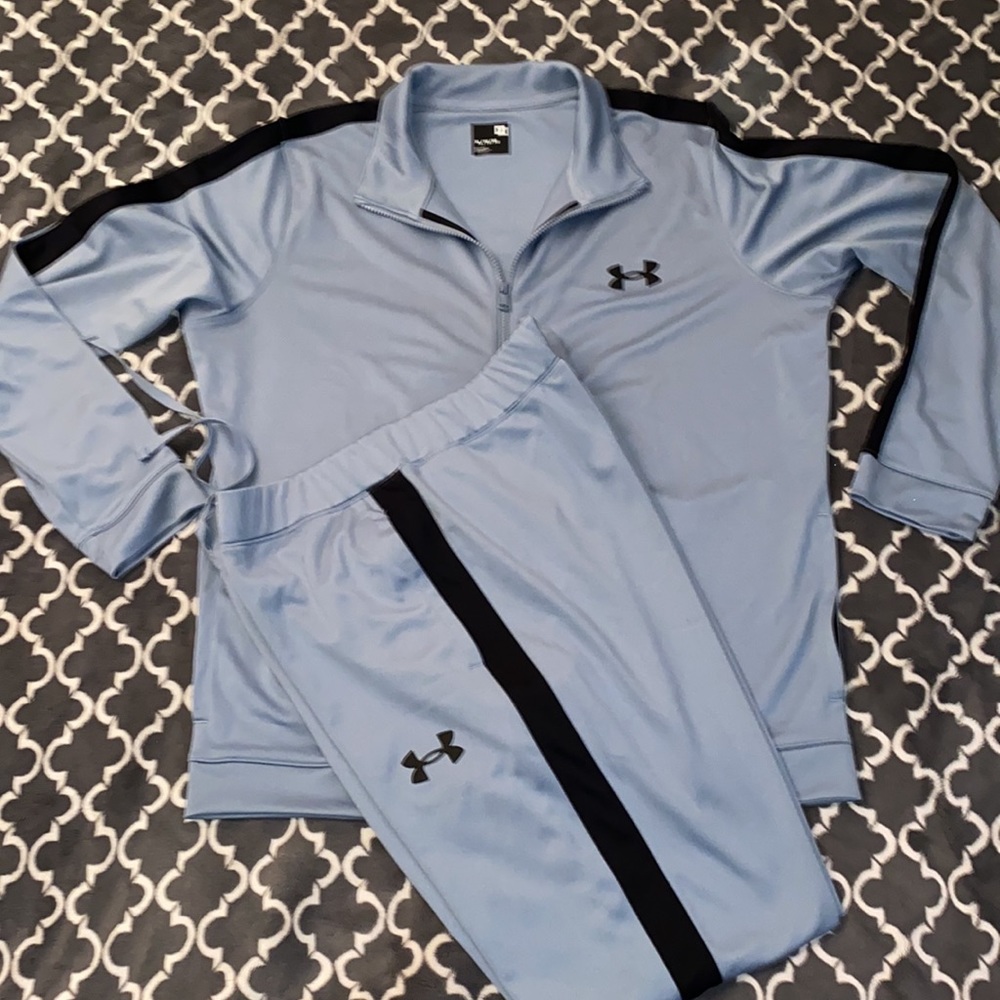 Under ARMOUR fitted Full Zip Poly Training Top Grey Size XL